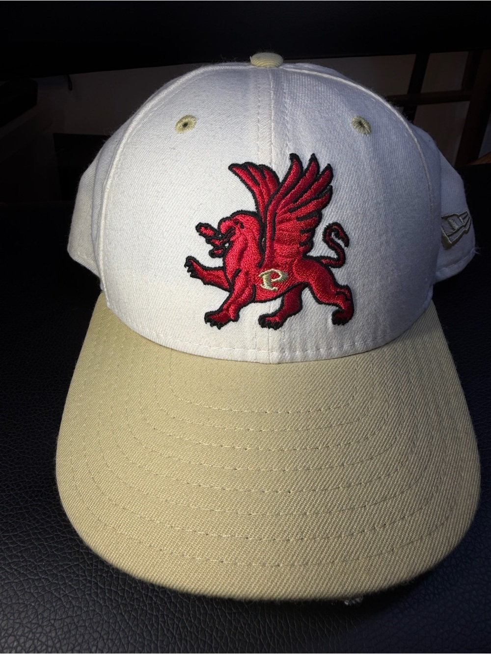 Vintage New Era Pepperell Griffin SnapBack Hat Made In USA Rare